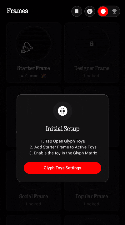 Adding a frame as a Glyph Toy on Phone 3